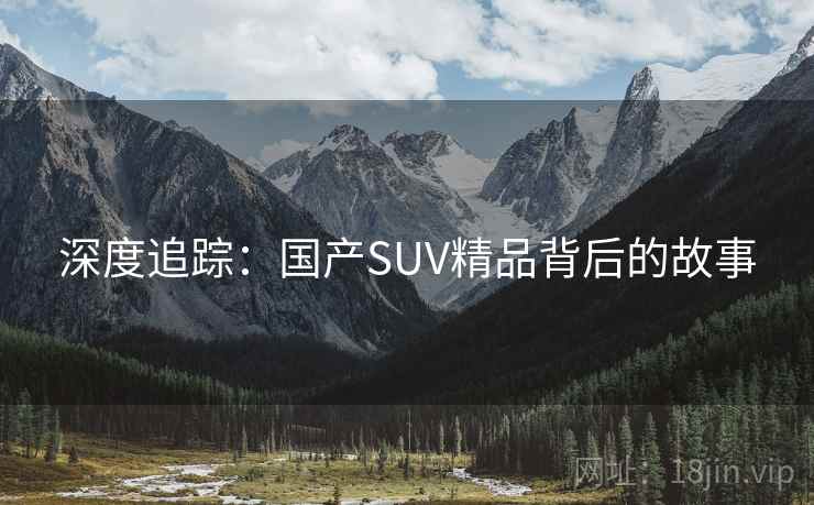 深度追踪:国产SUV精品背后的故事